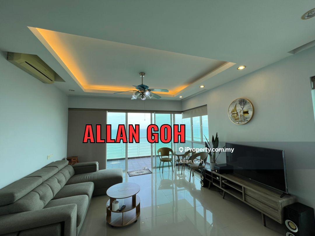 Bayu Ferringhi - 1777sf - F/Renovated F/Furnished - Seaview 2 carpark