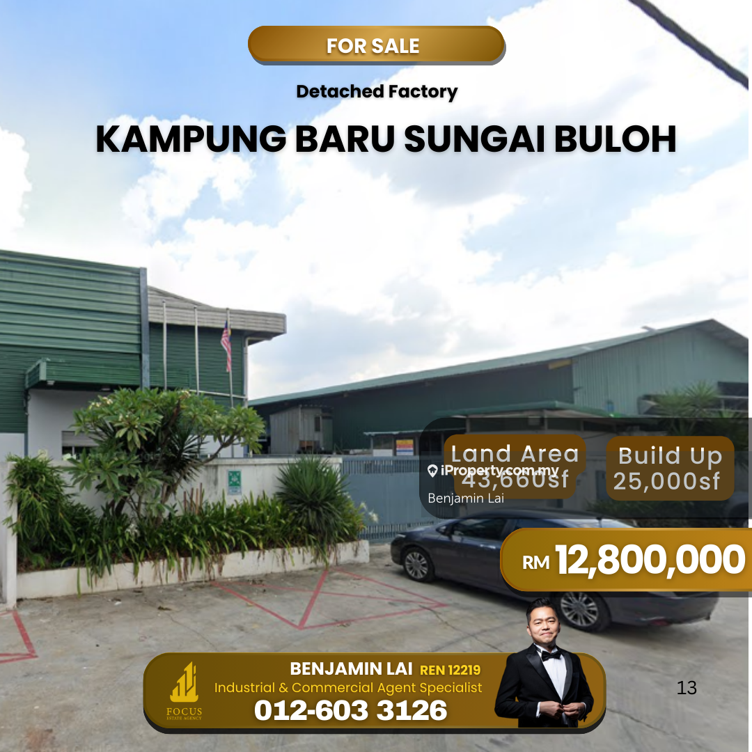 Kampung Baru Sungai Buloh Detached Factory For Sale