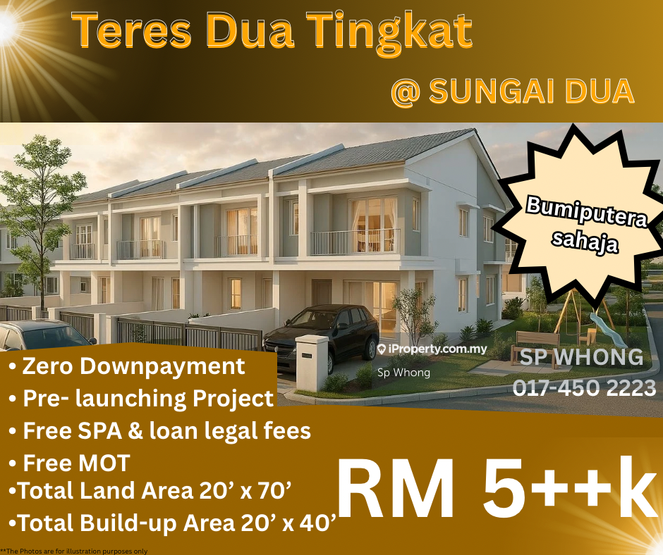 For Bumiputera only, 2 storey terrace, attractive promotion package