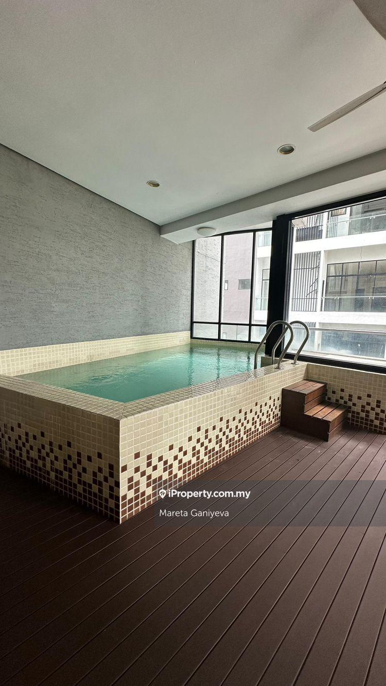Private pool within the unit with large balcony