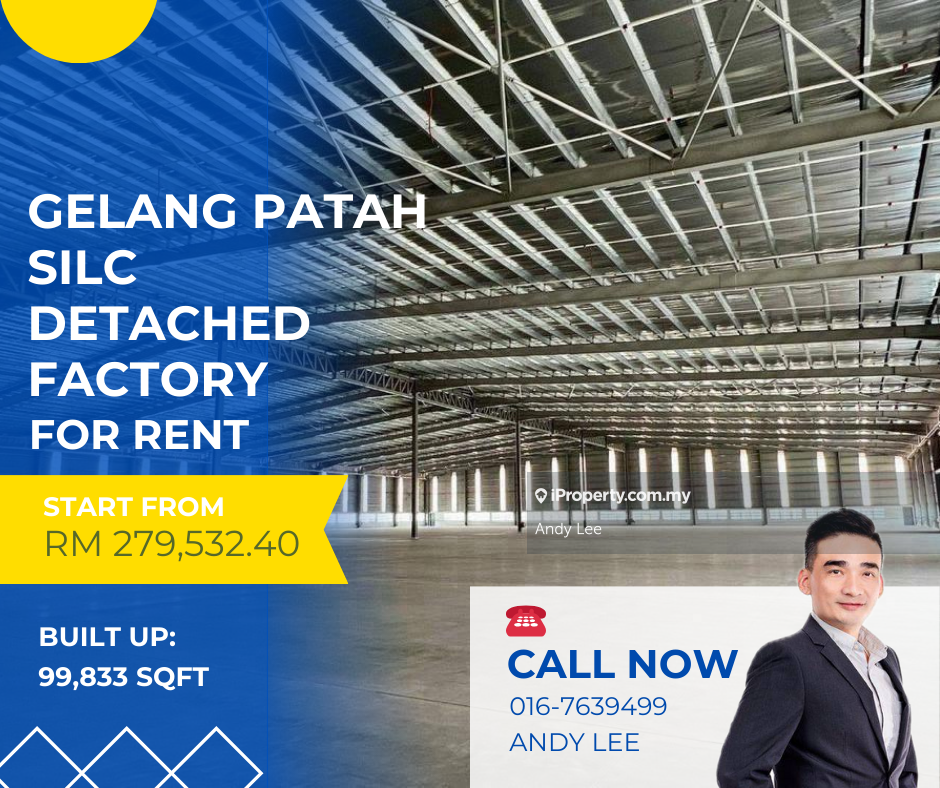 Silc Gelang Patah Detached Factory/ Warehouse for Rent