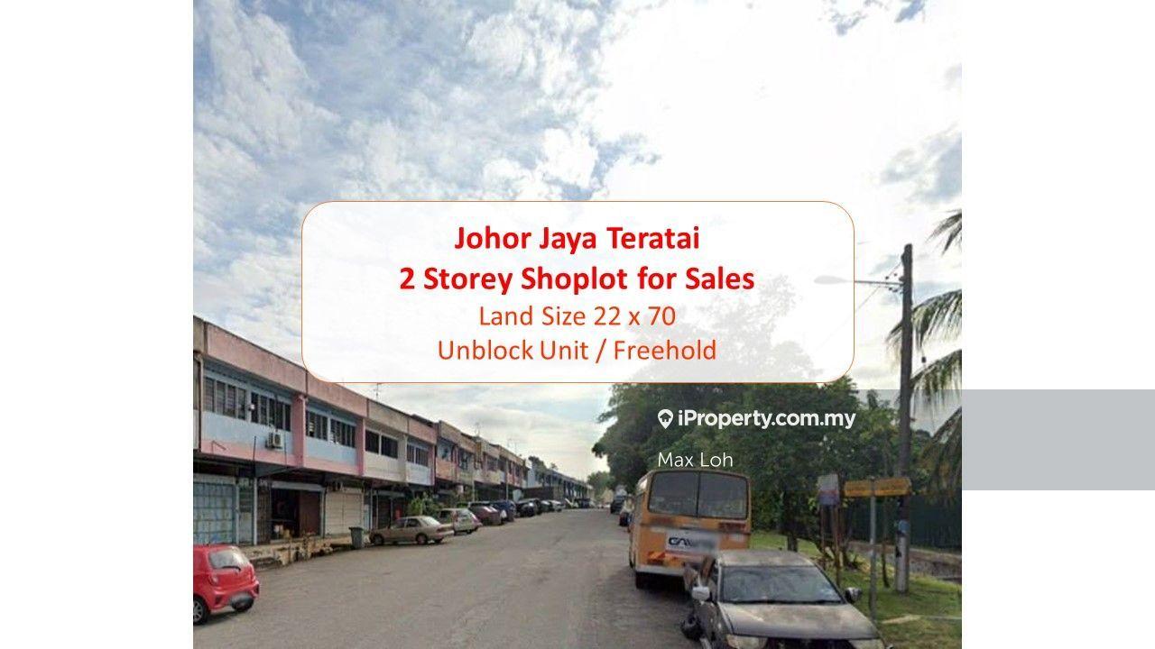Johor Jaya Teratai 2 Storey Shoplot for Sales