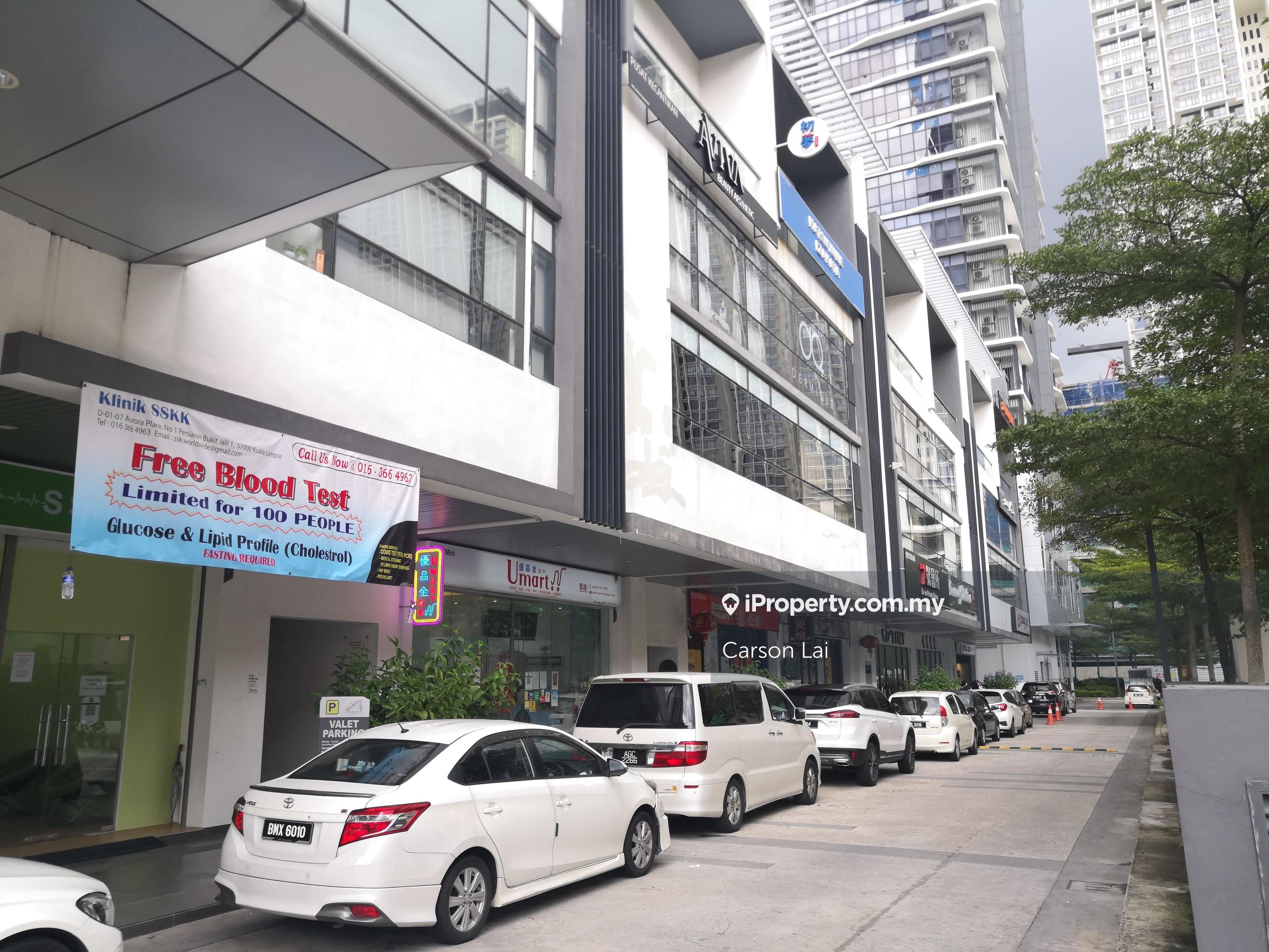 Aurora Place Shop Office for Rent