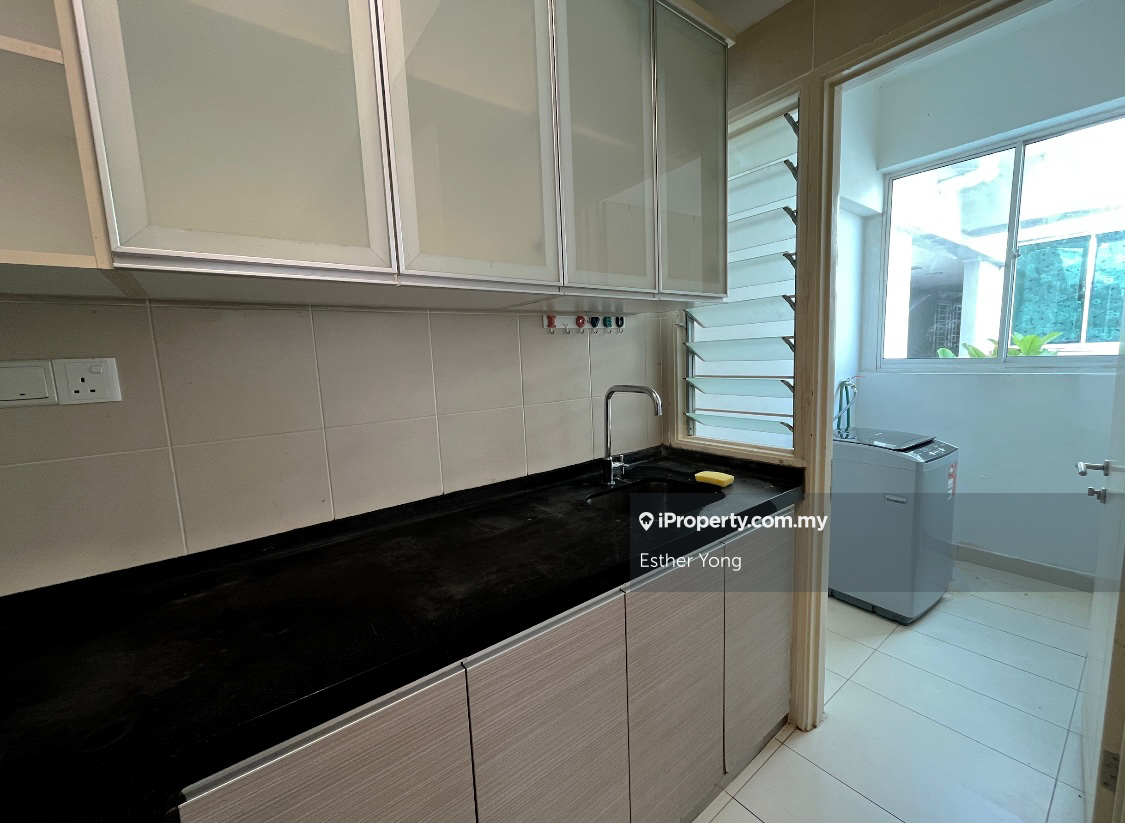Partially furnished 2 rooms 2 bathrooms unit is available for sale now