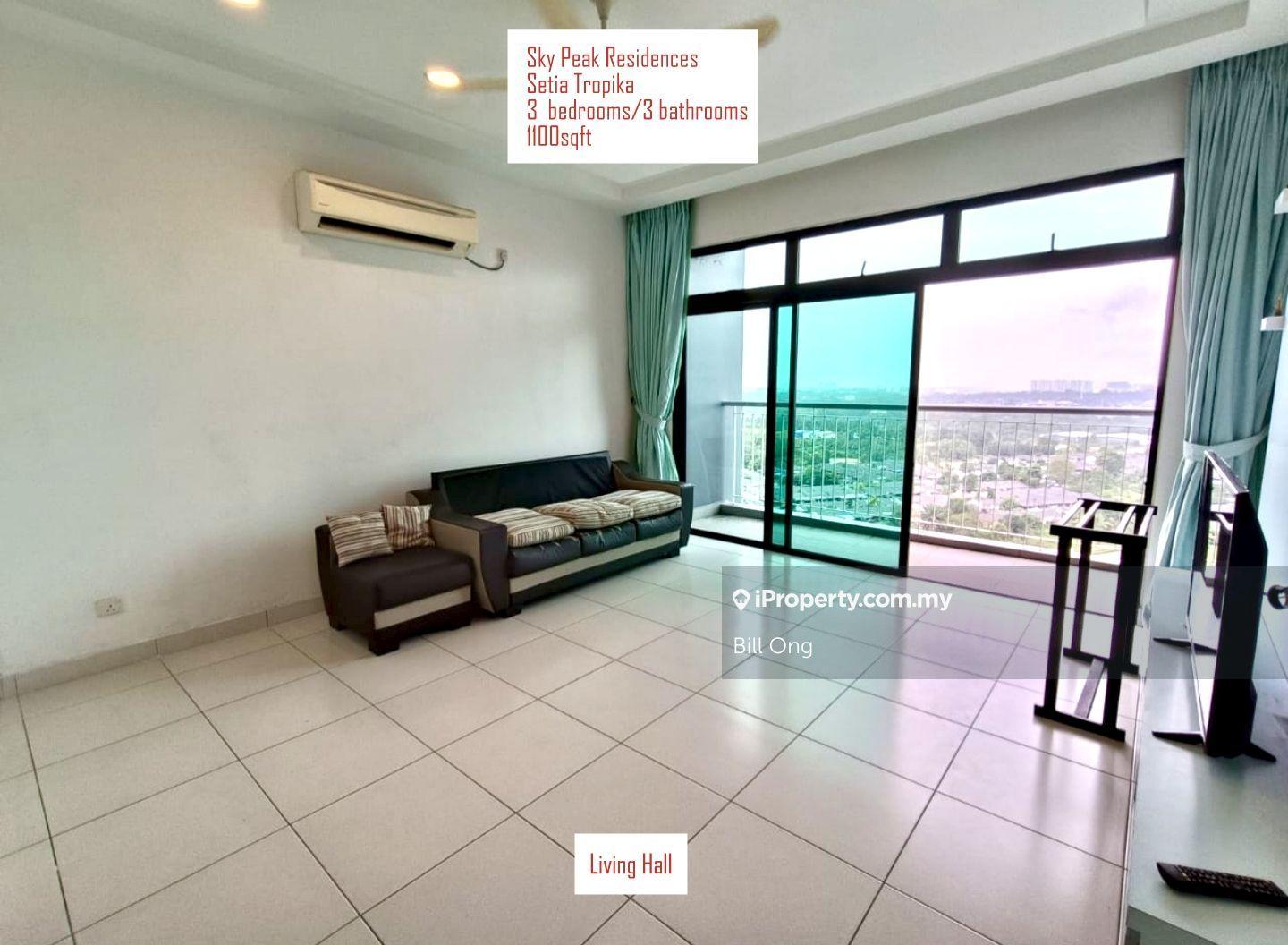 Sky Peak Residences @ Setia Tropika - 3 bedrooms, 3 bathrooms, 2 park