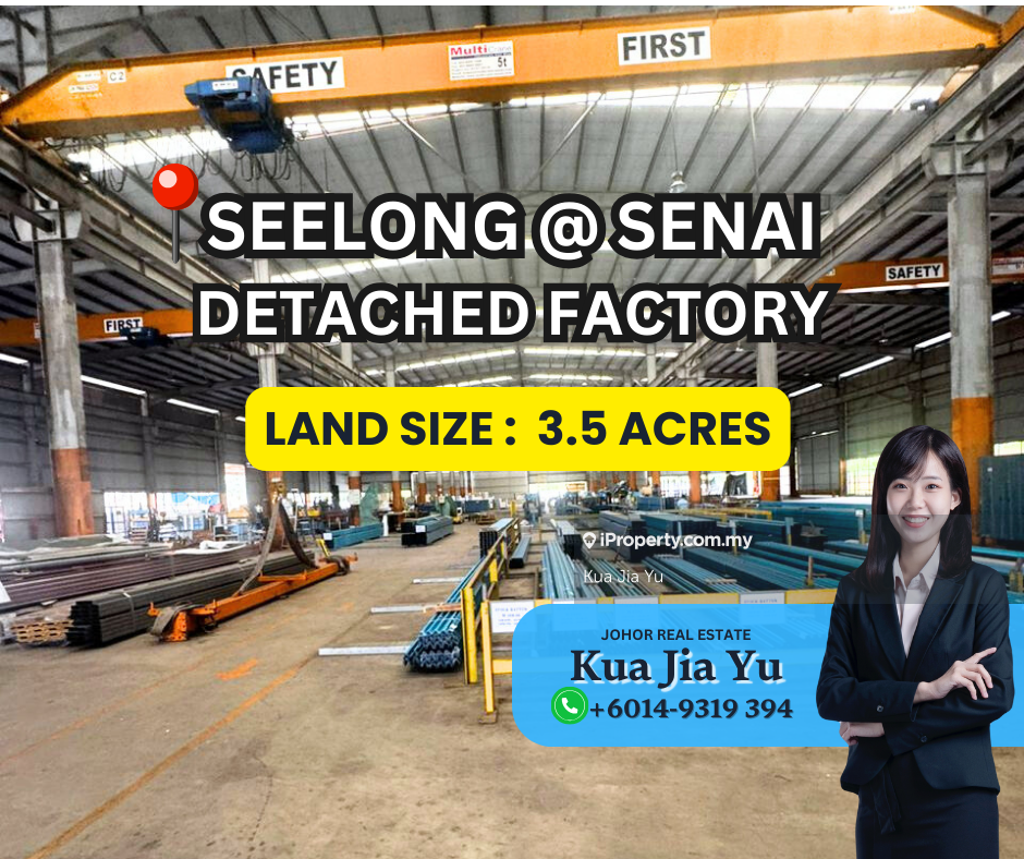 Seelong Senai 3.5 Acres Detached Factory Beside Mainroad