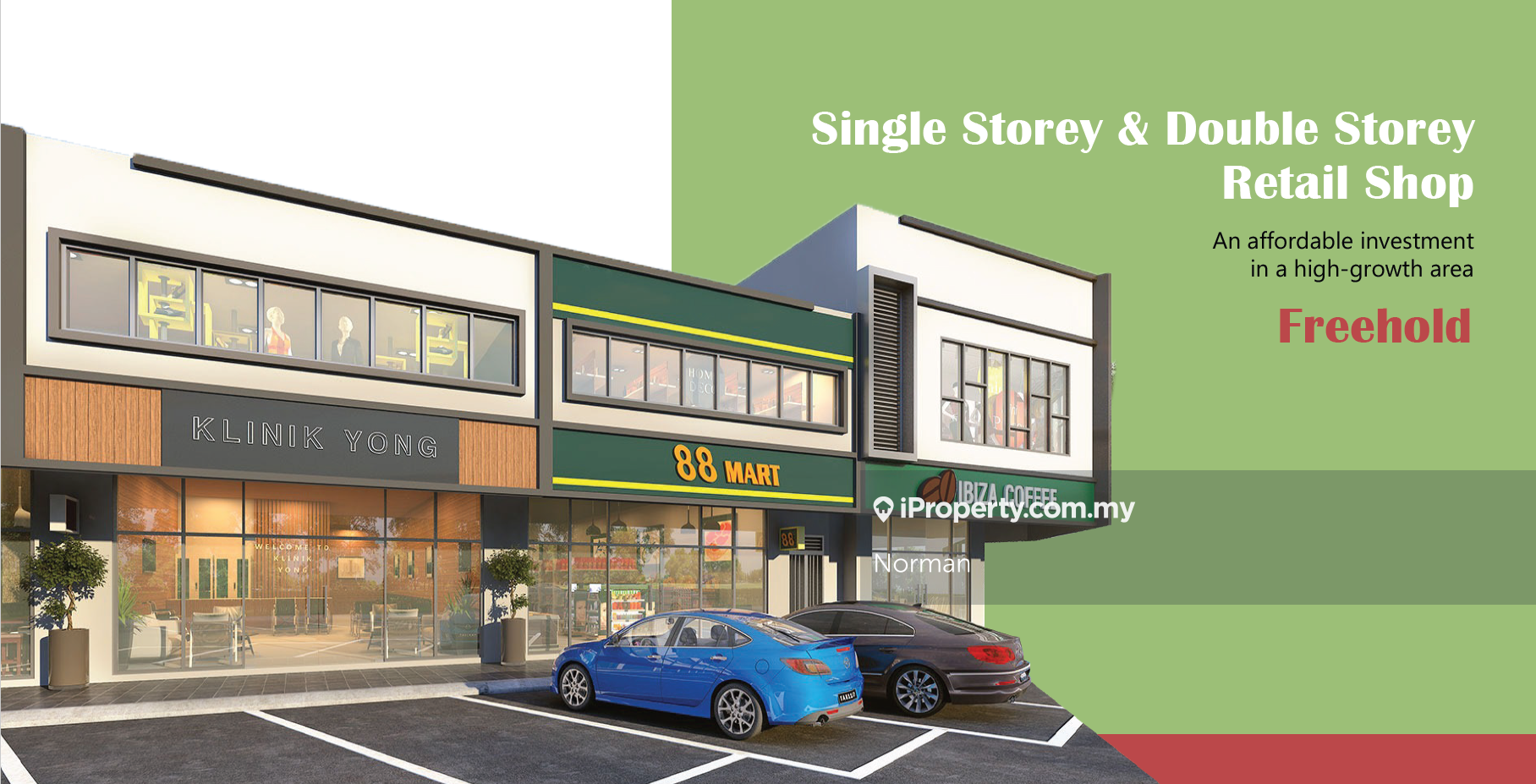 Mantin New Launch 1& 2 Storey Shoplot 