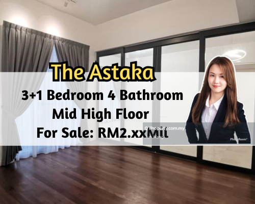 The Astaka, 3 plus 1 Bedroom 4 Bathroom, Mid High Floor, 2,207 sqft
