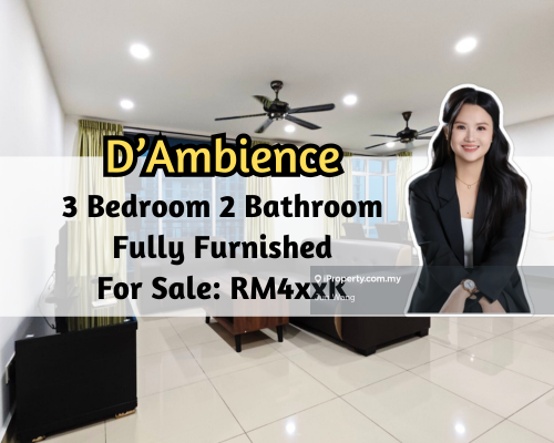 D Ambience Residences, Fully Furnished, Pool View, 3 Bedroom 2 Bath