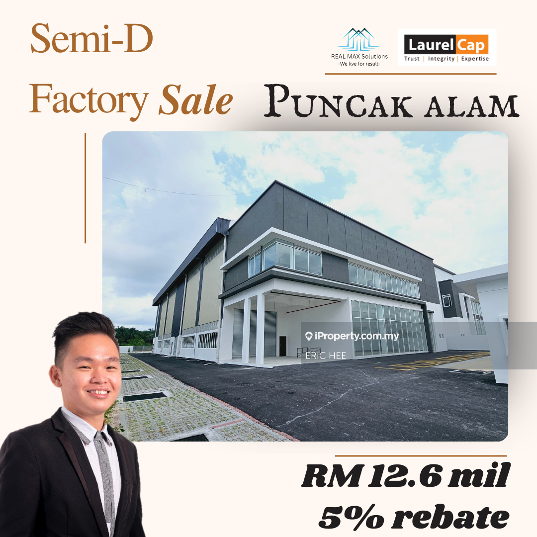 Facing Main Road! Big Factory For Sale @ Puncak Alam!