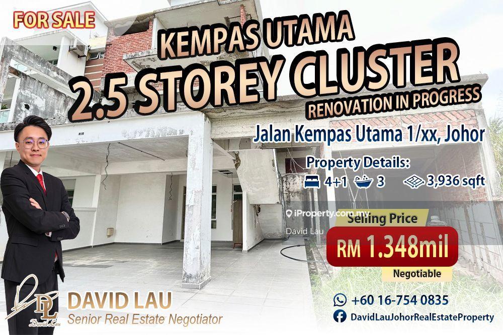 Kempas Utama 2.5 Storey Cluster Corner Unblock View