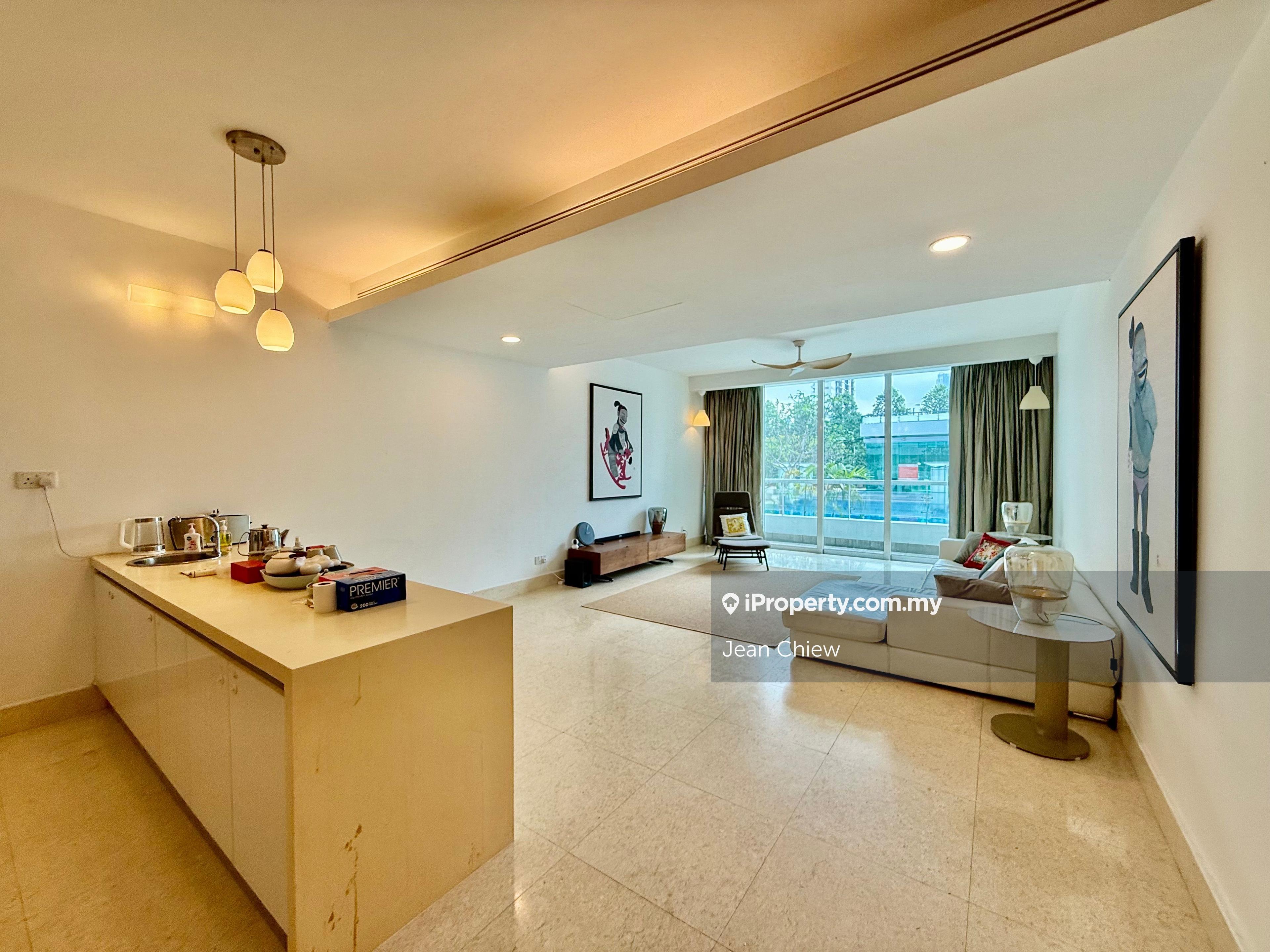 Well maintained unit with long balcony facing pool