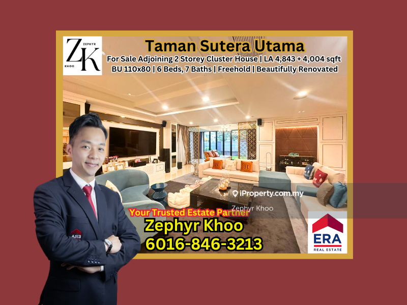 Taman Sutera Utama 2 Double Storey Cluster House For Sale