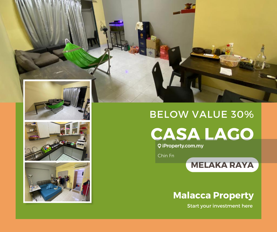 Super Below Bank Value 30% Less rm100k Casa Lago Melaka Raya