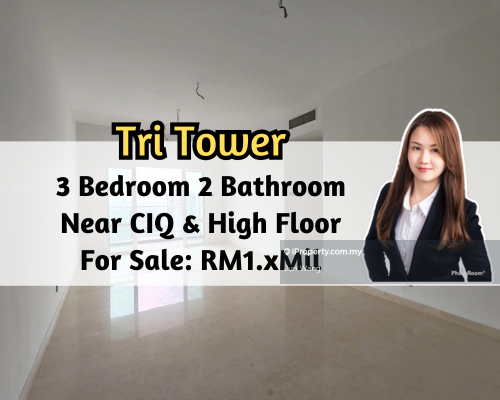 Tri Tower, 3 Bedroom 2 Bathroom, Near Ciq, High Floor, Block B