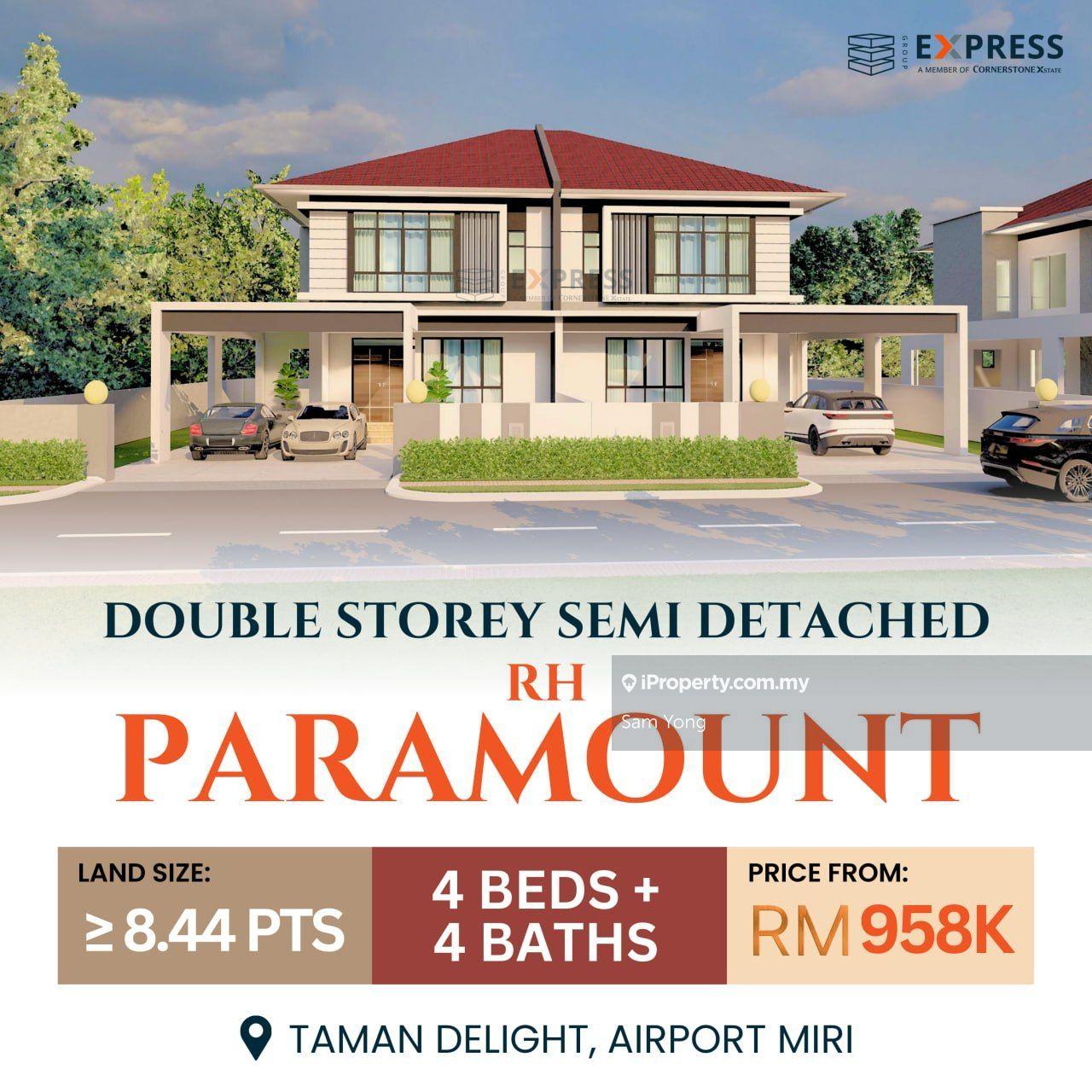 Brand New Double Storey Houses at Taman Delight, Miri Airport