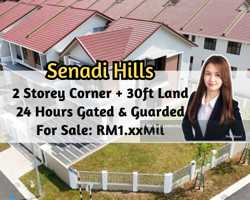 Senadi Hills, 2 Storey Corner with 30ft Land, Brand New, Gated Guarded
