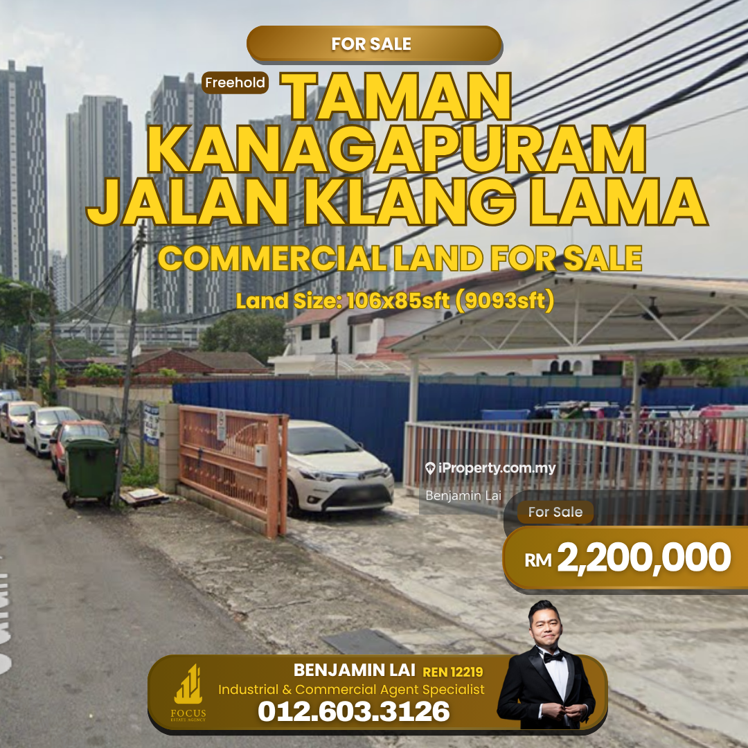 Taman Kanagapuram Jalan Klang Lama Commercial Land for sale