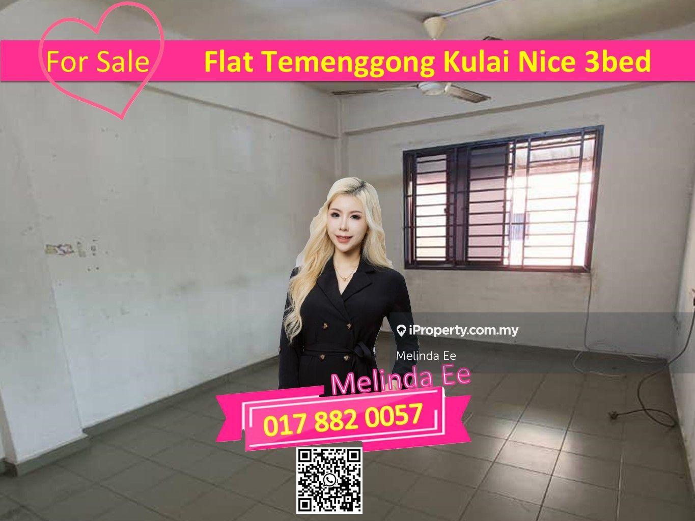Kulai Flat Temenggong Nice Design 3bed Rm500 Can Buy