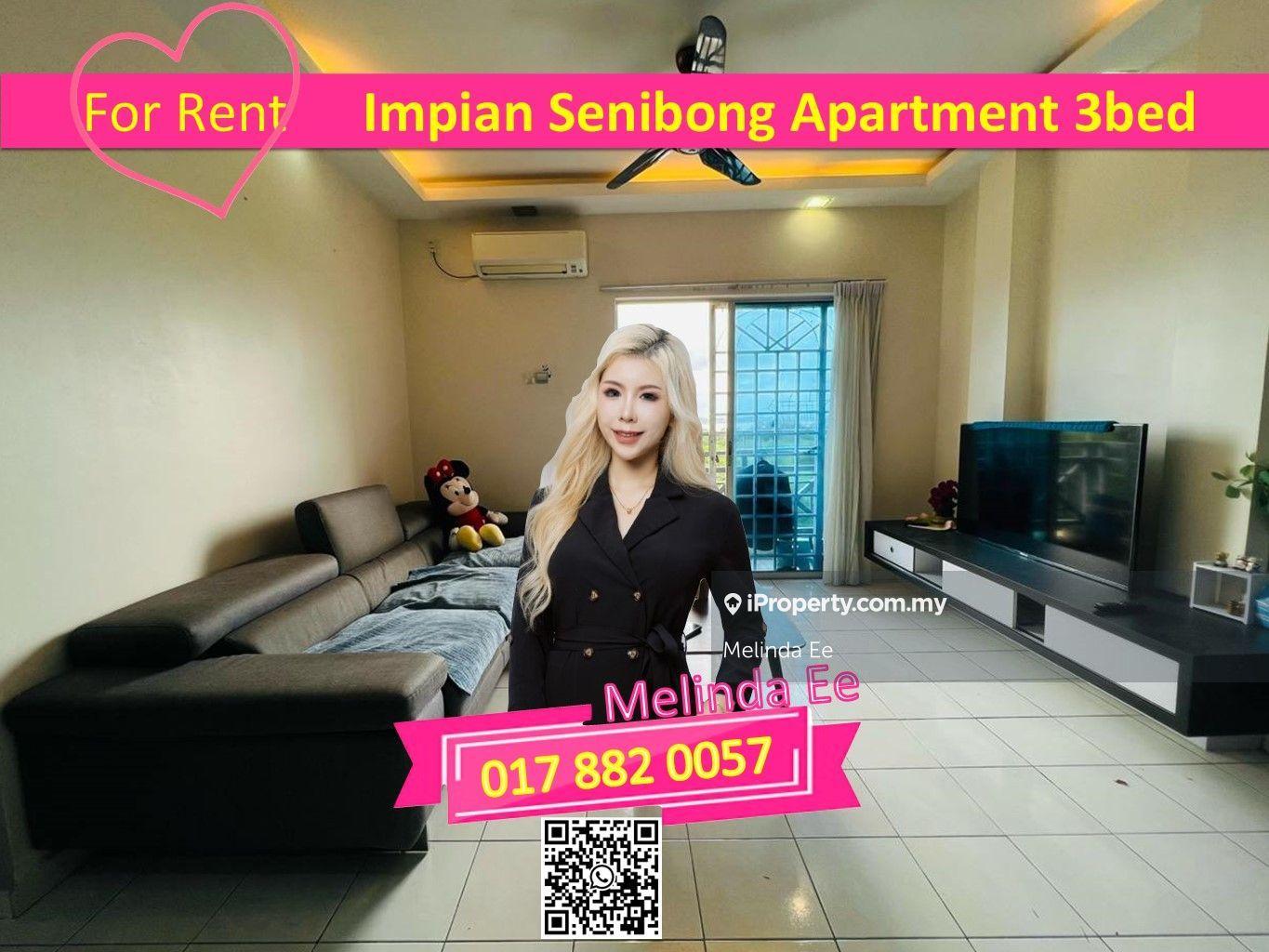 Permas Jaya Impian Senibong Apartment Fully Furnish 3bed with Carpark
