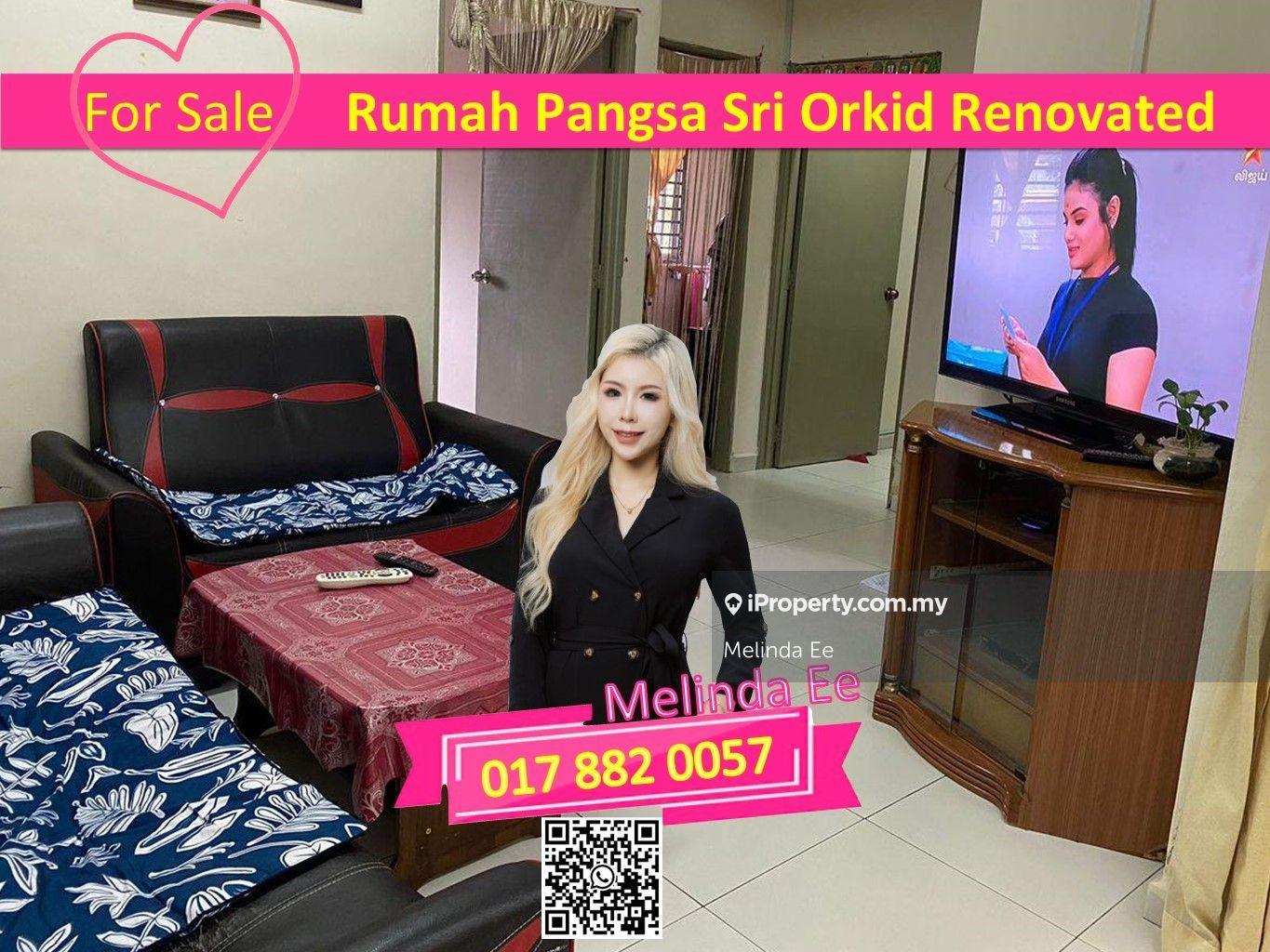 Ulu Tiram Rumah Pangsa Seri Orkid Ehsan Jaya Renovated 3bed