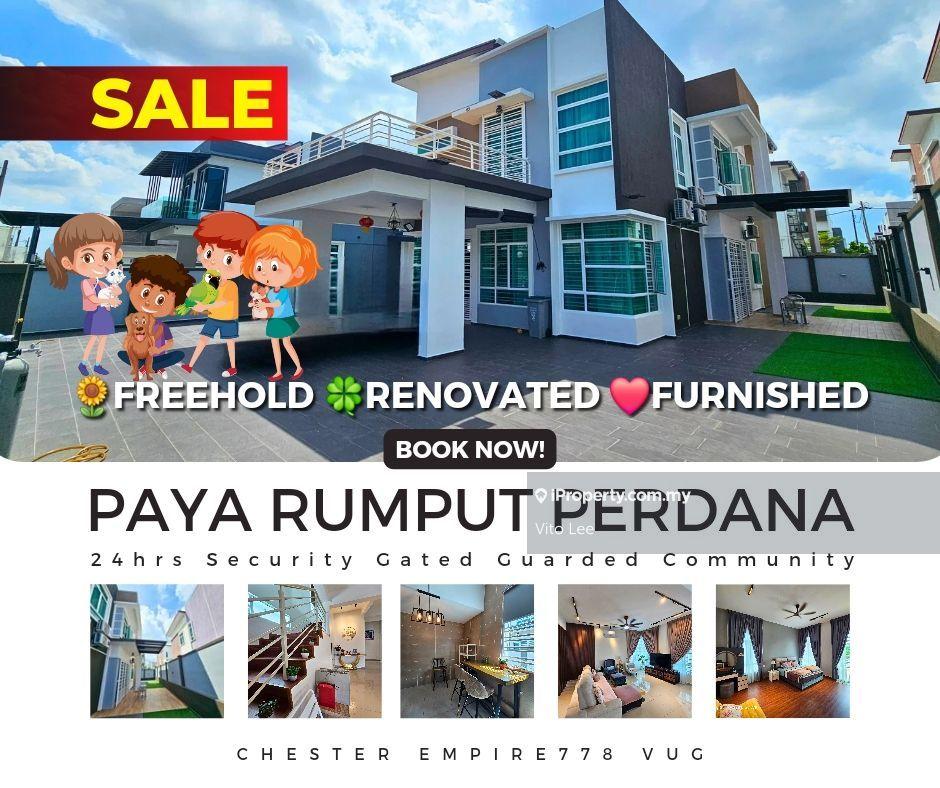 Renovated Furnished Bungalow House at Paya Rumput Perdana near Cheng