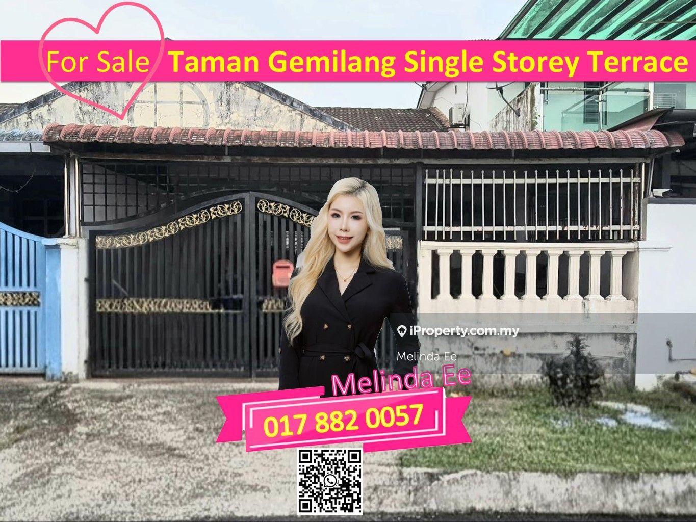 Skudai Taman Gemilang Renovated Single Storey Terrace Fully Extend