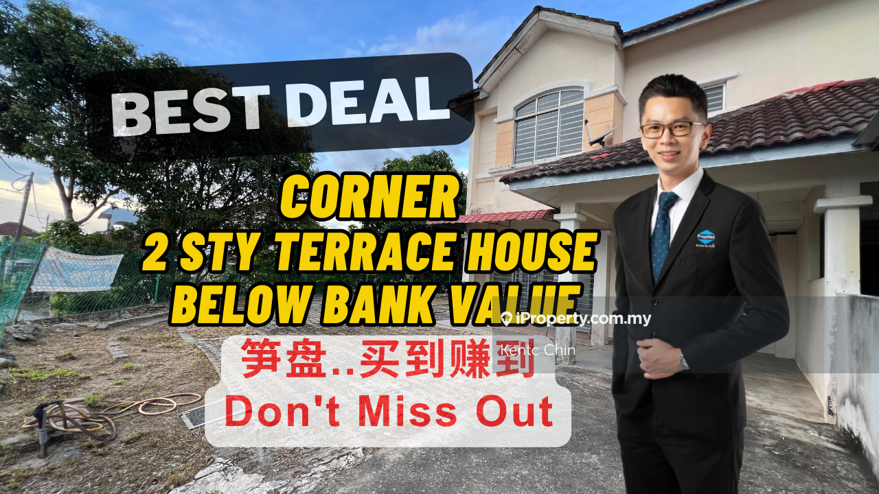 Super Cheap Two Storey Corner House with 27sft Land, Below Bank Value