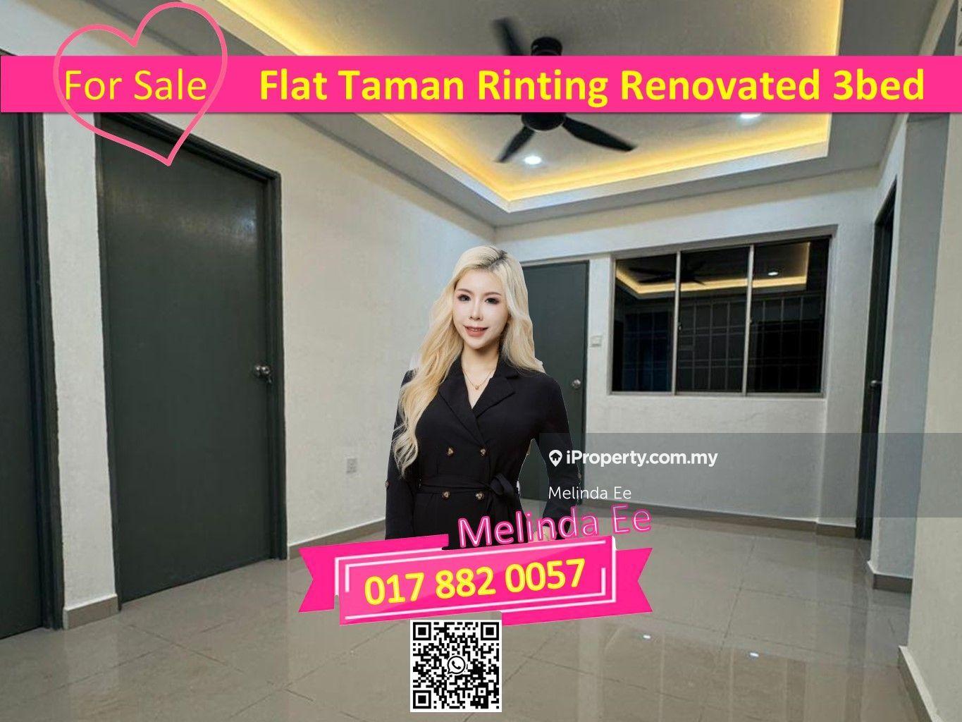 Masai Flat Taman Rinting Fully Renovated 3bed Rm500 Can Buy