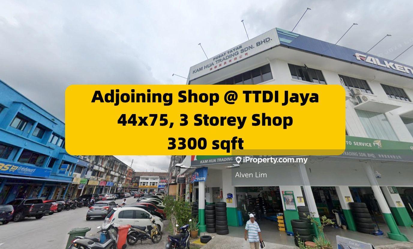 Ttdi Jaya Adjoining Shop Lot, high populations, 3300 sqft