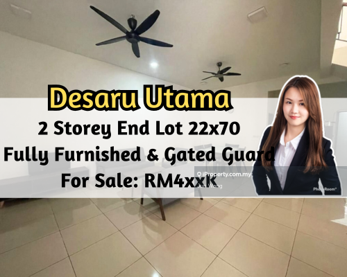 Desaru Utama, 2 Storey End Lot 22x70, Fully Furnished, Gated Guarded