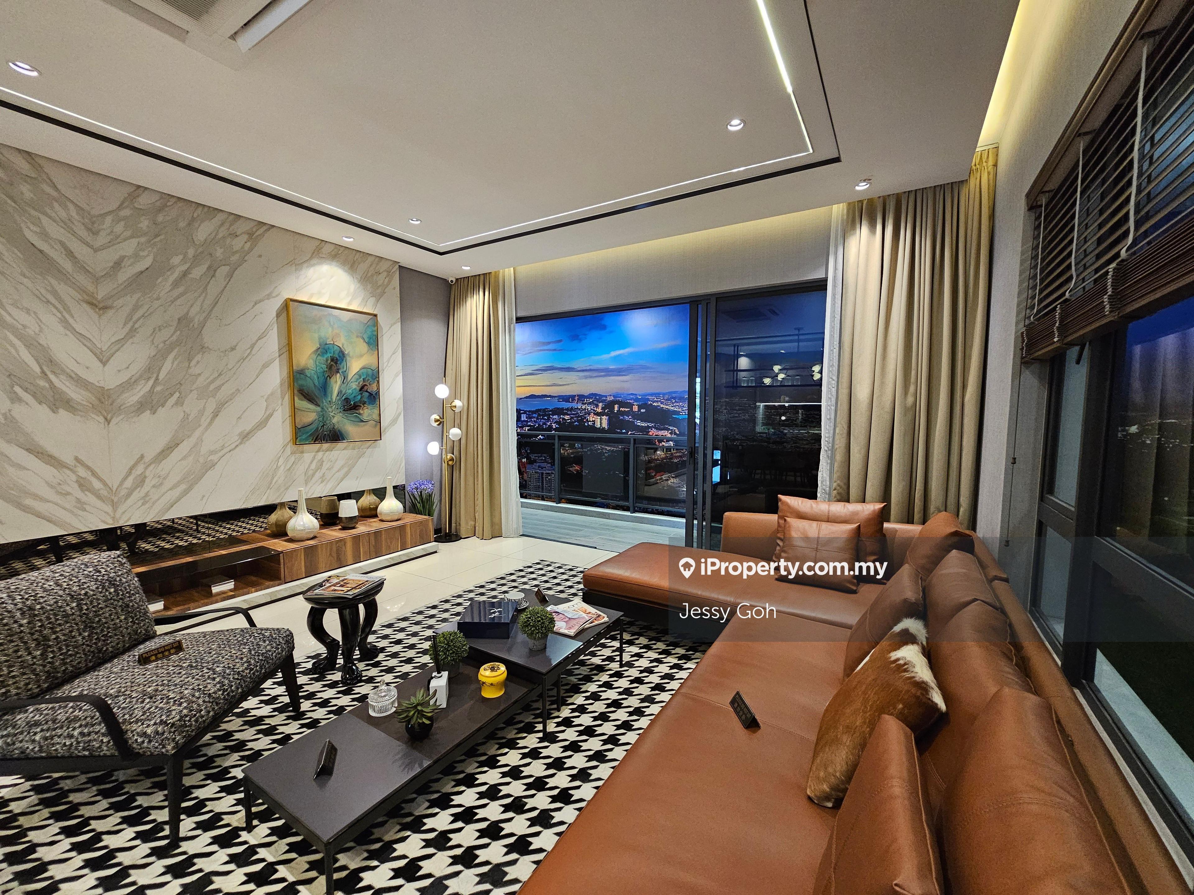 Jesselton twin towers 360 degree views of every detail of kk  