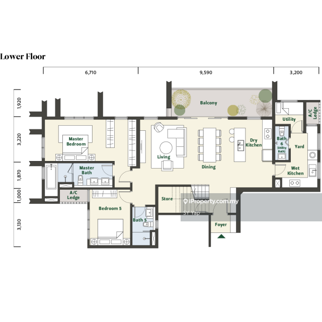Exclusive parking on the ground floor
