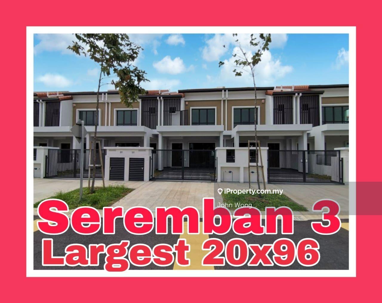New Launching 20'x96' Large Double Storey Terrace in Seremban Town