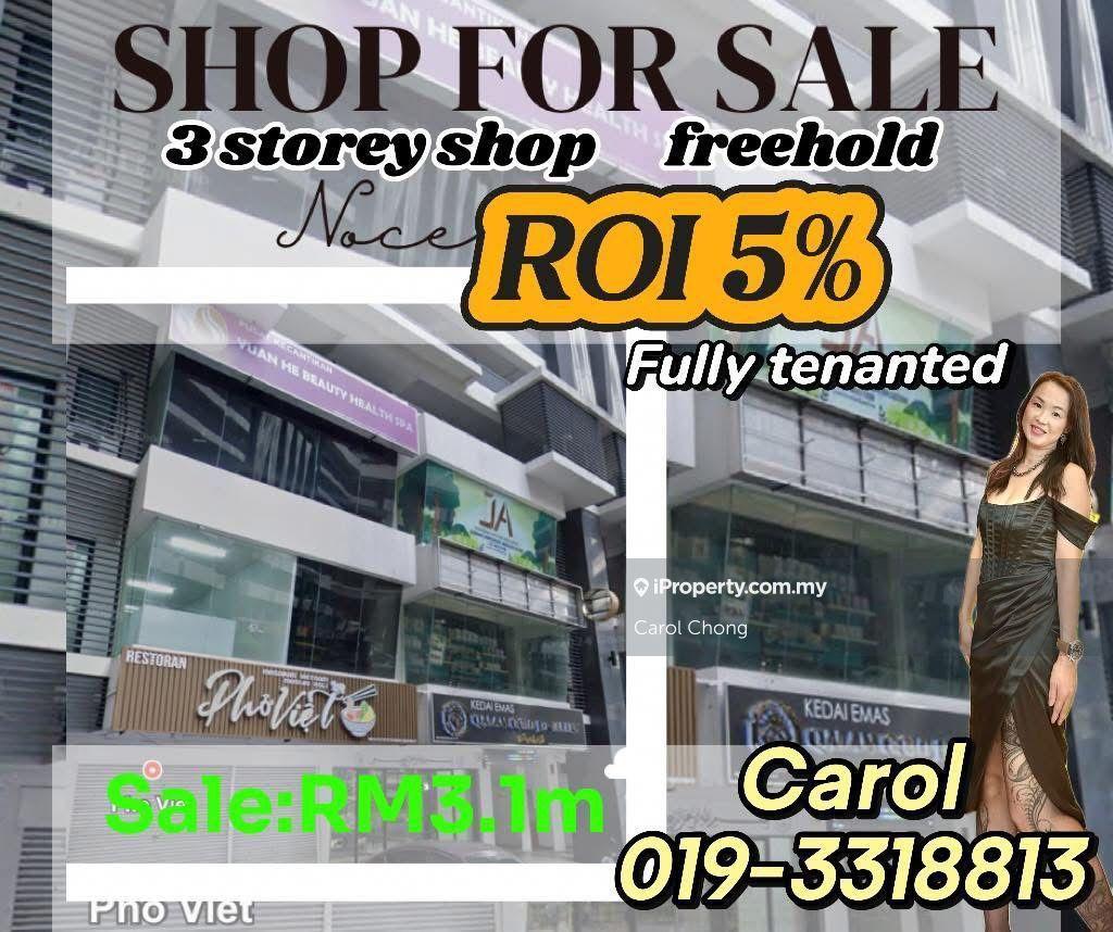 Kl Traders Square  Setapak 3 storey shop For  Sale 