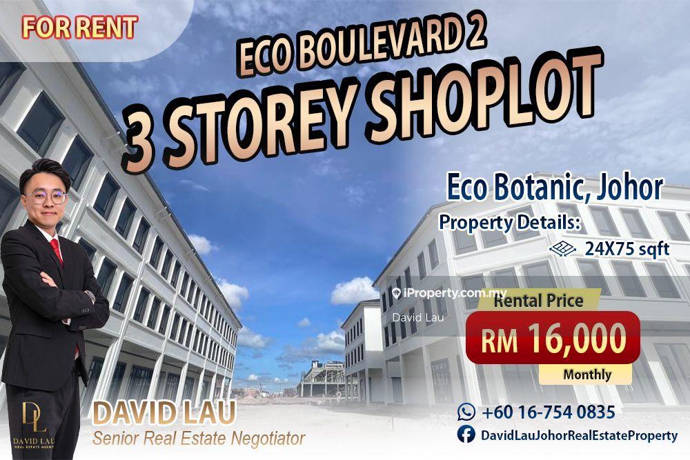 Eco Boulevard 2 3 Storey Shoplot for Rent