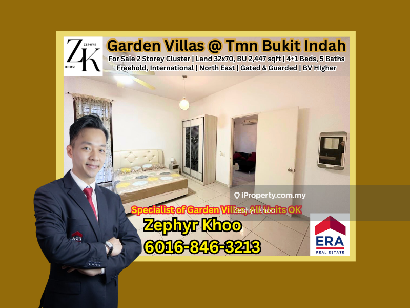 Garden Villas @ Taman Bukit Indah 2 Storey Cluster House For Sale