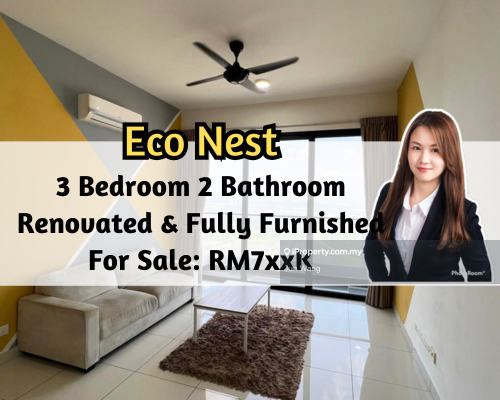 Eco Nest, Renovated, Fully Furnished, ROI 5.4%, 3 Bedroom, High Floor