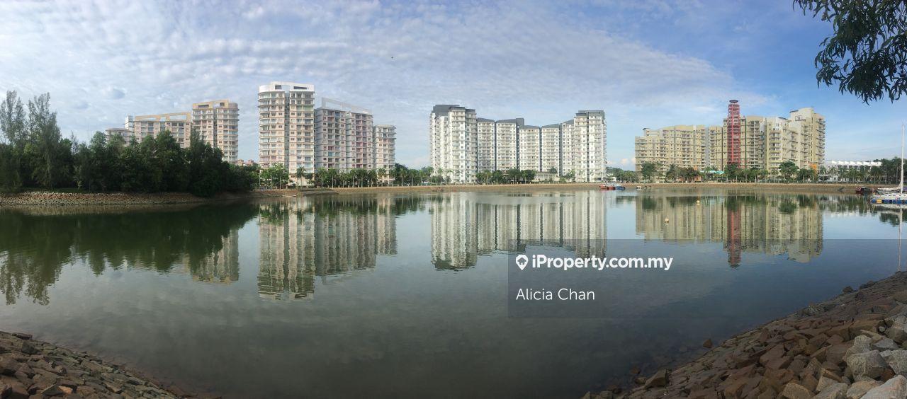 Resort facing lagoon and sea