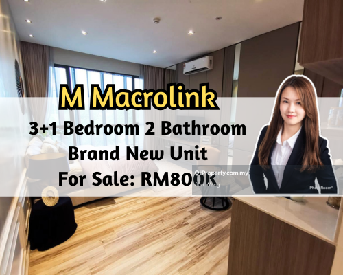 M Macrolink, 3 plus 1 Bedroom 2 Bathroom, Brand New Unit, Tower A