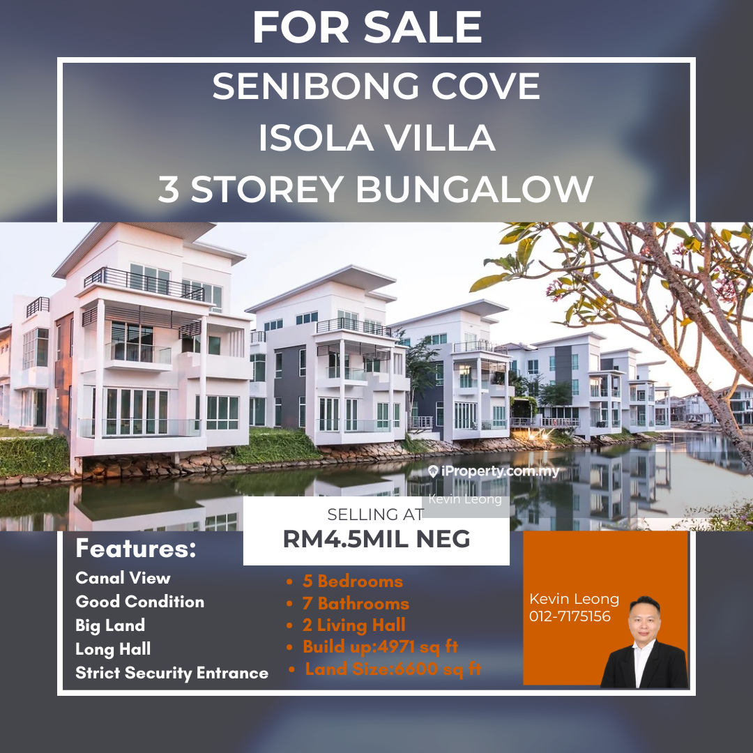 Senibong Cove 3 Storey Canal View