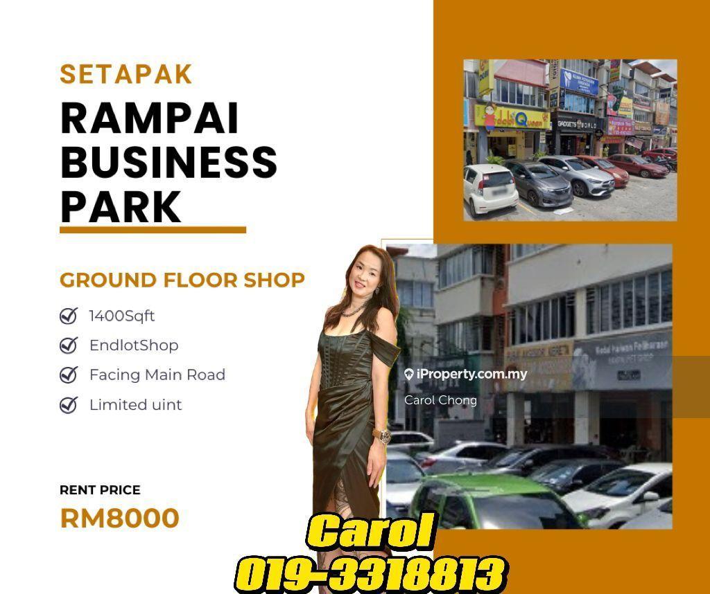 Setapak Rampai Business Park shop @Taman Sri Rampai For Rent