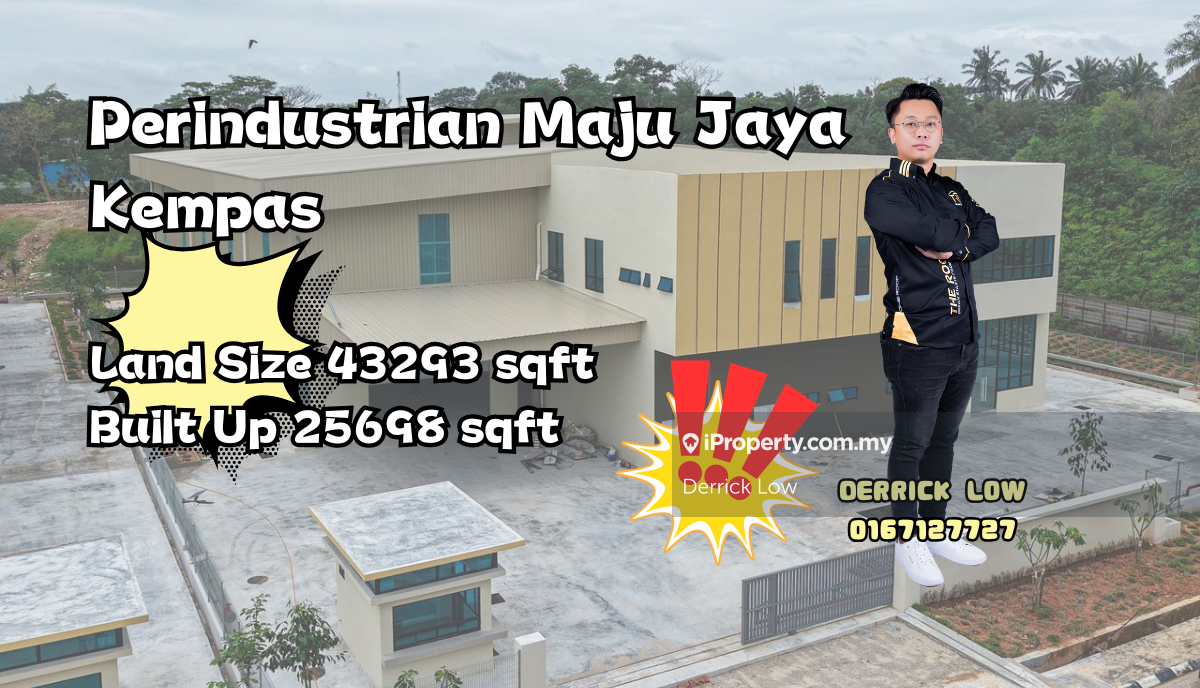 Kempas Land size 43832sqft, built up 25698sqft