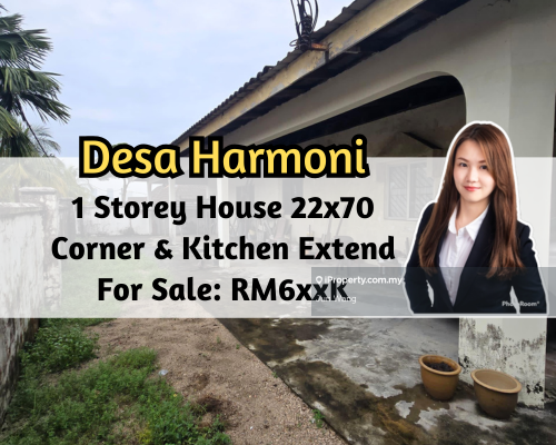 Desa Harmoni, 1 Storey Corner with 20ft Land, Kitchen Fully Extended