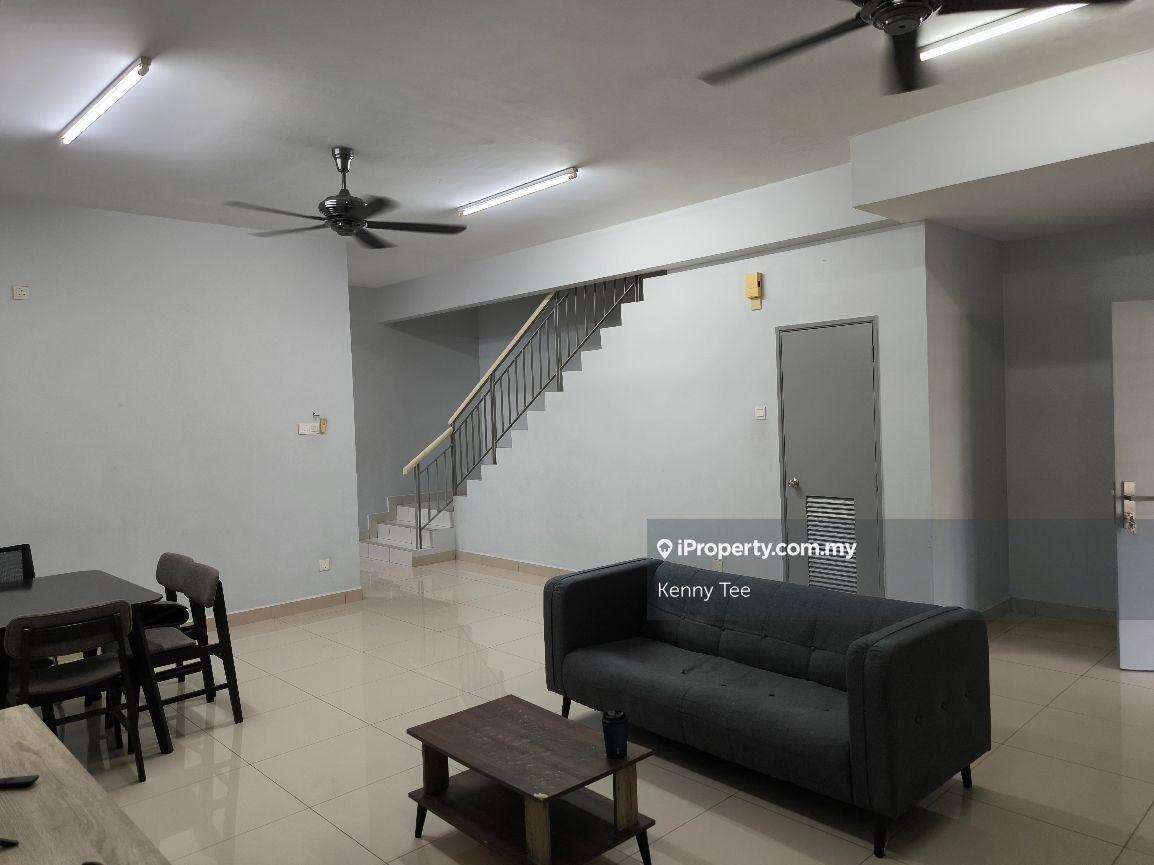 Facing open double storey house for rent