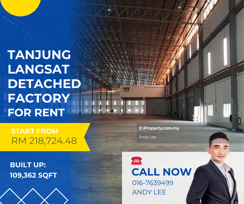 Tanjung Langsat Pasir Gudang Detached Factory for Rent
