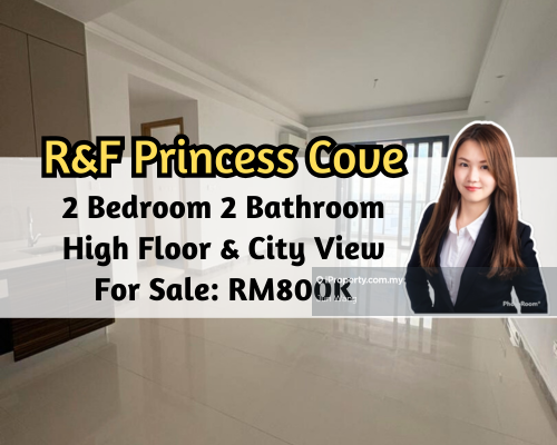 R&F Princess Cove, City View, 2 Bedroom 2 Bathroom, High Floor