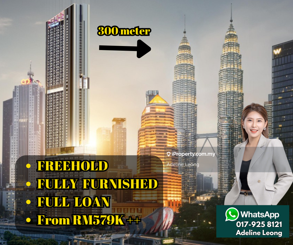 Walking distance to klcc/LRT /Freehold /Full Loan