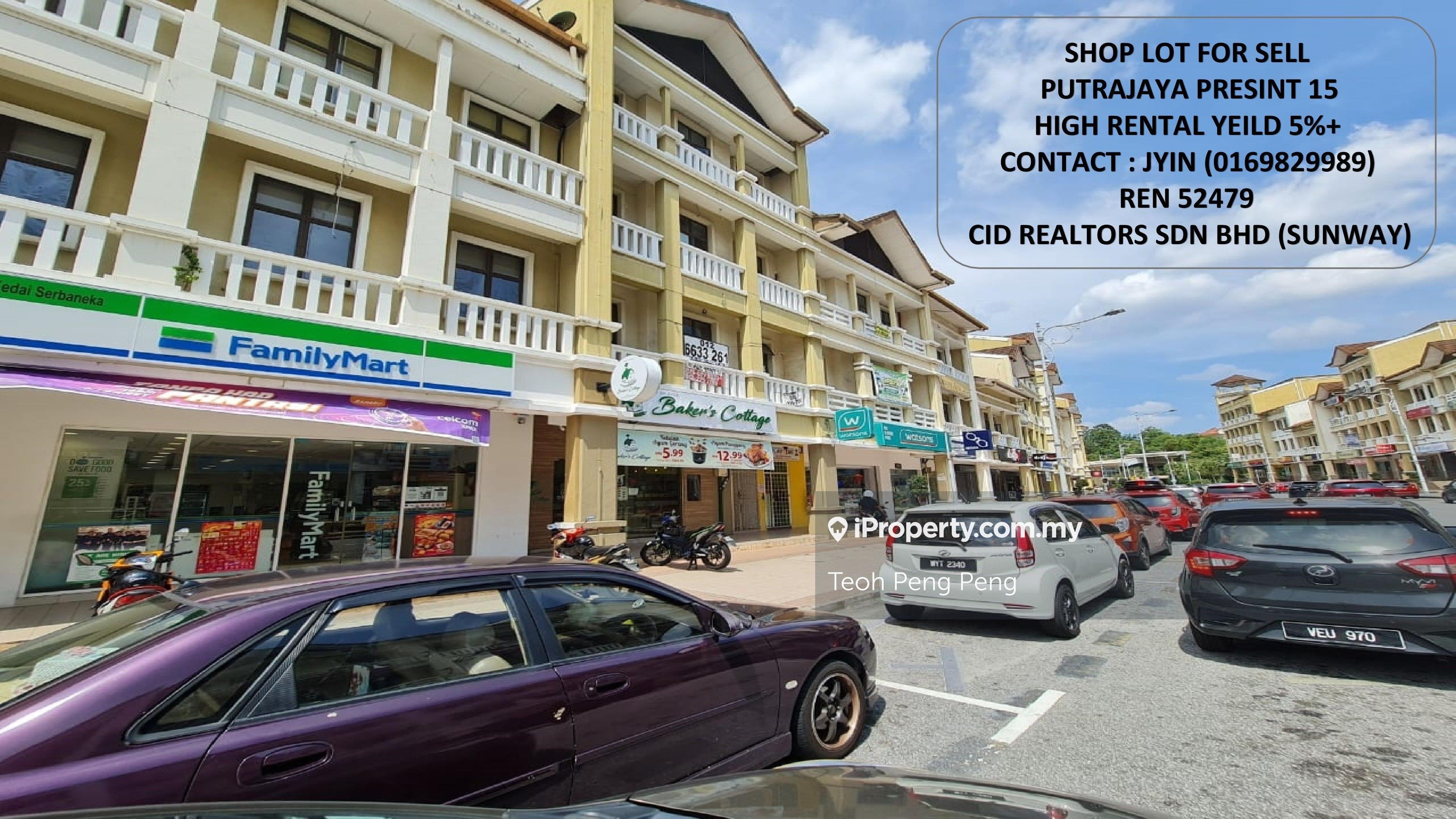 Freehold 3storeys heavy traffic Shop for sale at Presint 15, Putrajaya