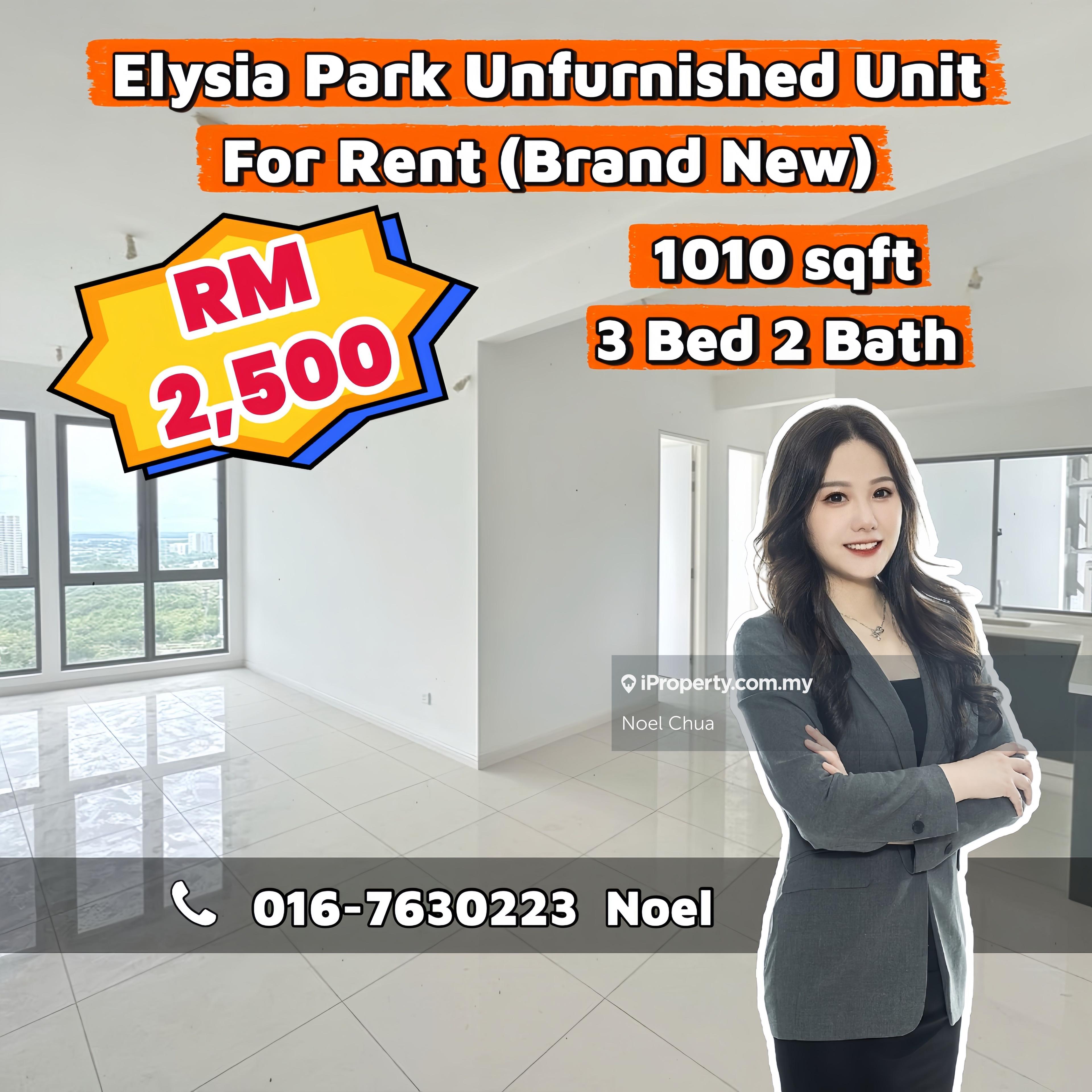 The Elysia Park Residence Unfurnished Unit For Rent (Brand New)